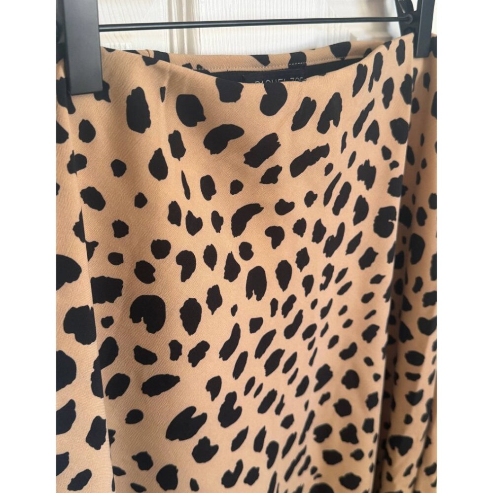 Rachel Zoe Leopard Print Midi Skirt Size 12 - Picture 2 of 4